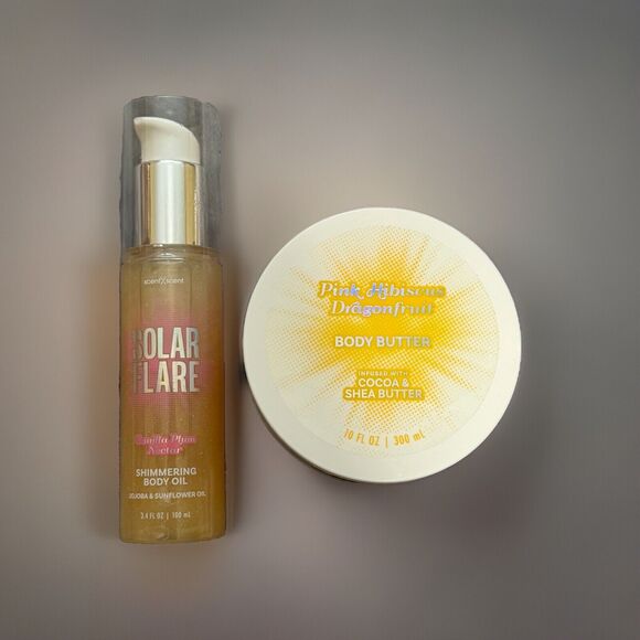 🔥Solar Flare Shim Body Oil Carmel Dreams & Body Butter Hibiscus Dragonfruit 🔥 - Picture 1 of 1